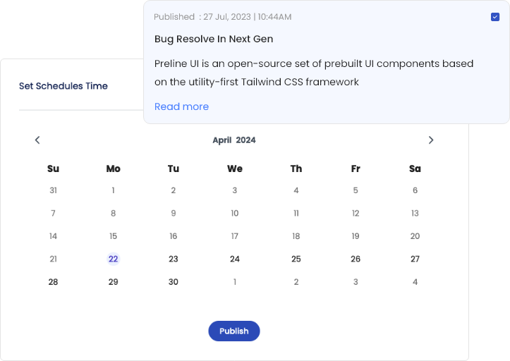 Schedule Announcements