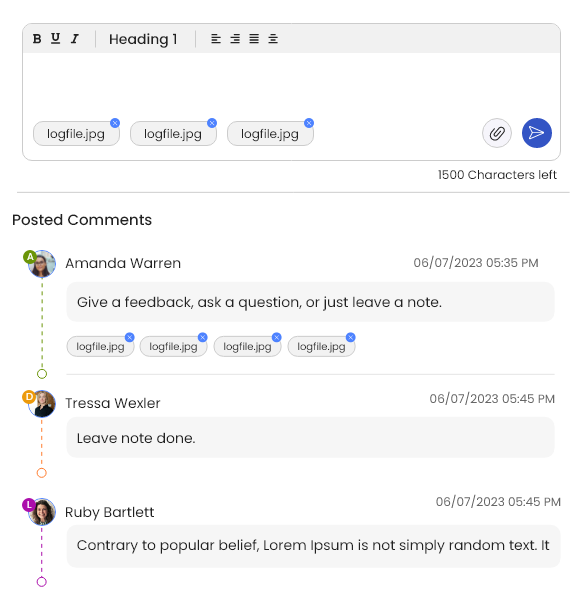 Task Comments and Discussions